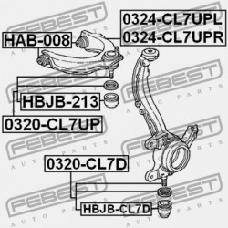 HONDA ACCORD CL9 2003-2008 EU BAL ELSŐ FELSŐ LENGŐKAR HONDA ACCORD CL9 2003-2008 EU 51460-SDA-A01
