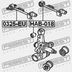 HÁTSÓ KERESZTIRÁNYÚ FELSŐ RÚD HONDA CIVIC ES1 2001-2005 EU 52390-S5A-981