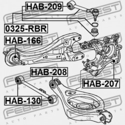 HÁTSÓ KERESZTIRÁNYÚ FELSŐ RÚD HONDA ODYSSEY RL3 2005-2009 US 52390-SHJ-A01