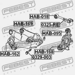 HÁTSÓ KERESZTIRÁNYÚ RÚD FELSŐ LP HONDA CR-V RE7 2008-2011 EU 52390-SWA-A00