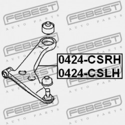 BAL ELSŐ FELSŐ LENGŐKAR MITSUBISHI LANCER,LANCER CEDIA CS,CT 2000.03-2009.08 JPN MR403419