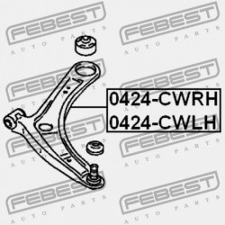 BAL ELSŐ FELSŐ LENGŐKAR MITSUBISHI LANCER CY,CZ 2007.03-2013.02 EUR 4013A009