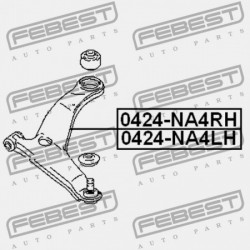 JOBB ELSŐ LENGŐKAR MITSUBISHI GRANDIS NA4W/NA8W 2003-2009 MR594326
