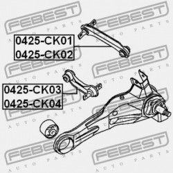 BAL HÁTSÓ KERESZTIRÁNYÚ RÚD MITSUBISHI LANCER/MIRAGE CJ-CP 1995.08-2000.08 JPN MR491347