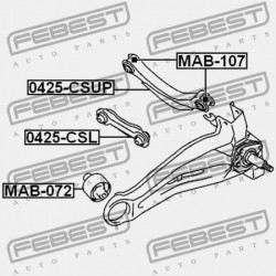 HÁTSÓ KERESZTIRÁNYÚ ALSÓ RÚD MITSUBISHI LANCER,LANCER CEDIA CS,CT 2000.03-2009.08 JPN MR403485