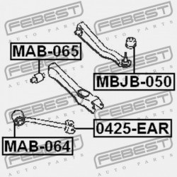 HÁTSÓ HOSSZANTI RÚD MITSUBISHI GALANT,GALANT HATCHBACK E50 1992.11-1996.10 EUR MB864731