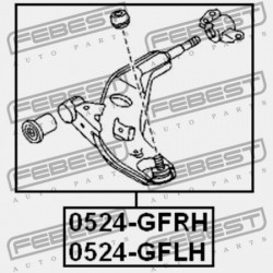 JOBB ELSŐ LENGŐKAR MAZDA CAPELLA GF 1997-1999 JP GE4T-34-300E