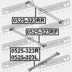 BAL OLDALI HOSSZANTI HÁTSÓ RÚD MAZDA FAMILIA BJ 1998-2000 JP B28V-28-250A