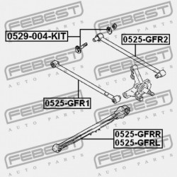 JOBB OLDALI HOSSZANTI HÁTSÓ DÍSZLÉC MAZDA FAMILIA BJ 1998-2000 JP GE4T-28-200B