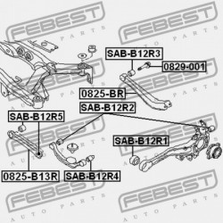 HÁTSÓ KERESZTIRÁNYÚ RÚD SUBARU LEGACY B13 2003.01-2009.04 JP 20250-AG080