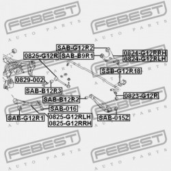 HÁTSÓ KERESZTIRÁNYÚ RÚD SUBARU IMPREZA G12 2007.03- JP 20250-FG021