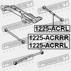 HÁTSÓ KERESZTRÚD ÁLLÍTHATÓ KIA SHUMA,II/SEPHIA,II/MENTOR,II/SPECTRA 1997-2004 0K2A128600C