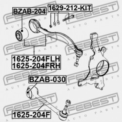 JOBB ELSŐ RÚD MERCEDES BENZ GLK-OSZTÁLY 204 4 MATIC 2008-2015 A2043308211