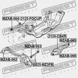 HÁTSÓ KERESZTIRÁNYÚ RÚD FORD FOCUS CB4 2008-2011 EU 1502440