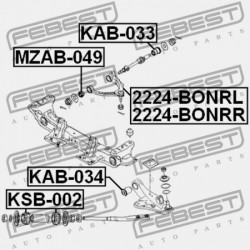 JOBB ELSŐ FELSŐ LENGŐKAR KIA K2500/K2700/K2900/K3000S 04: NOV.2006- (2006-) GEN 54420-4E000