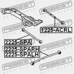 HÁTSÓ HOSSZANTI RÚD BALRA KIA SPECTRA 2004-2009 0K2NA28350A