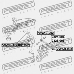 JOBB HÁTSÓ KERESZTIRÁNYÚ RÚD VOLKSWAGEN TOUAREG 2011- BR 7P0501530