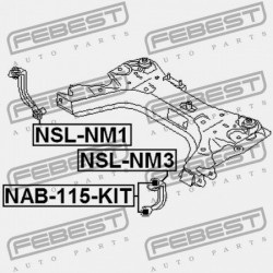 BAL ELSŐ FUTÓMŰ TARTÓ NISSAN TIIDA JPN MÁRKA C11 2005.08-2012.06 GL 54525-AX002