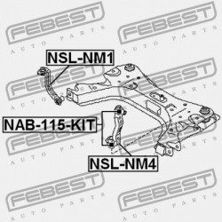 BAL ELSŐ FUTÓMŰ TARTÓ NISSAN TIIDA JPN MÁRKA C11 2005.08-2012.06 GL 54525-EL000