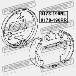 HAM CYLINDER. BAL HÁTSÓ TOYOTA COROLLA SED/CP/WG AE10,CE100,EE10 1991.08-2001.11 GR 47570-20060