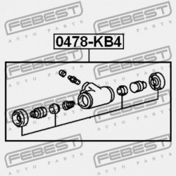 HAM CYLINDER. HÁTSÓ MITSUBISHI PAJERO/MONTERO SPORT KH0 2008.07-2013.01 EUR/MMTH 4610A009