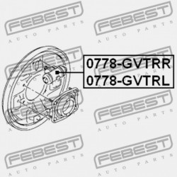 HAM CYLINDER. JOBB HÁTSÓ SUZUKI GRAND VITARA/ESCUDO JB416/JB420/JB627 2006-2014 53401-65D00