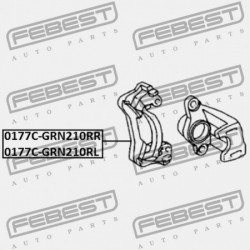 FÉKNYEREG YOKE HÁTUL JOBBRA TOYOTA LAND CRUISER PRADO GRJ12,KDJ12,RZJ12,TRJ12,VZJ12 2002 47721-60020