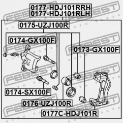 FÉKNYEREG YOKE HÁTSÓ TOYOTA LAND CRUISER 100 HDJ100,UZJ100 1998.01-2007.08 EU 47730-60101