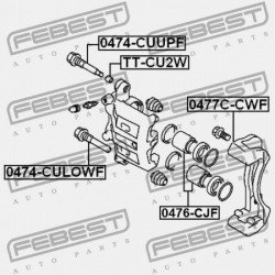 FÉKNYEREG, FÉKNYEREG. ELÖL MITSUBISHI LANCER CY,CZ 2007.03-2013.02 EUR MR307282