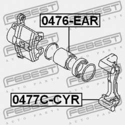 FÉKNYEREG, FÉKNYEREG. HÁTSÓ MITSUBISHI LANCER,LANCER CEDIA CS,CT 2000.03-2009.08 JPN 4605A210
