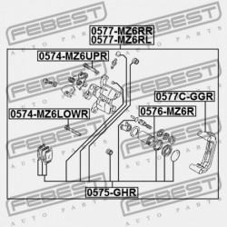 FÉKNYEREG, FÉKNYEREG HÁTUL MAZDA 6 WAGON GY 2002-2005 EU GJ6A-26-281