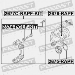 FÉKNYEREG, FÉKNYEREG. SKODA FABIA 54 2007-2015 CZ 6RF615125