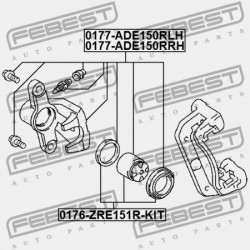 BAL HÁTSÓ FÉKNYEREG TOYOTA AURIS/HYBRID (UKP) ADE15,NDE150,NRE150,NRE150,ZRE15,ZZE150,Z 47850-02100