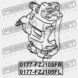 JOBB HÁTSÓ FÉKNYEREG TOYOTA LAND CRUISER 90 KZJ9,LJ9,RZJ9,VZJ9 1996.04-2008.12 GR 47730-60110