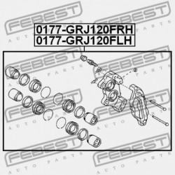 BAL ELSŐ FÉKNYEREG TOYOTA LAND CRUISER PRADO GRJ12,KDJ12,RZJ12,TRJ12,VZJ12 2002 47750-60261