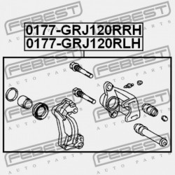 BAL HÁTSÓ FÉKNYEREG TOYOTA LAND CRUISER PRADO GRJ12,KDJ12,RZJ12,TRJ12,VZJ12 2002 47750-34030