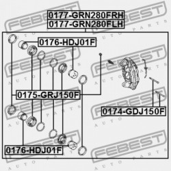JOBB ELSŐ FÉKNYEREG TOYOTA LAND CRUISER PRADO GDJ150,GRJ150,KDJ150,LJ150,TRJ15 2 47730-60300