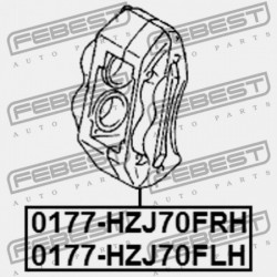 JOBB ELSŐ FÉKNYEREG TOYOTA LAND CRUISER FJ,FZJ,HDJ,HJ,HZJ,KZJ,LJ,PZJ,RJ7 1990.01 47730-60120