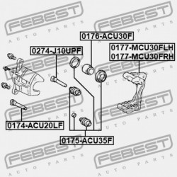 JOBB ELSŐ FÉKNYEREG TOYOTA HARRIER ACU3,GSU3,MCU3 2003.02-2012.07 JP 47730-48140