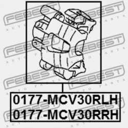 JOBB HÁTSÓ FÉKNYEREG TOYOTA CAMRY ACV30,31,MCV30 2002.03-2006.11 GR 47730-48040