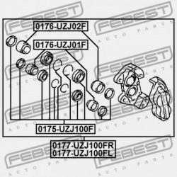 JOBB ELSŐ FÉKNYEREG TOYOTA LAND CRUISER 100 HDJ100,UZJ100 1998.01-2007.08 EU 47730-60090
