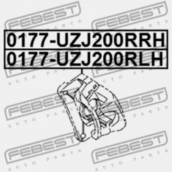BAL HÁTSÓ FÉKNYEREG TOYOTA LAND CRUISER URJ202,UZJ200,VDJ200 2007.09- EU 47850-60070