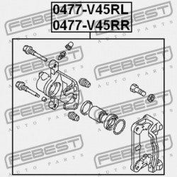 BAL HÁTSÓ FÉKNYEREG MITSUBISHI PAJERO V20-50 1990.10-1999.11 JPN MB858464