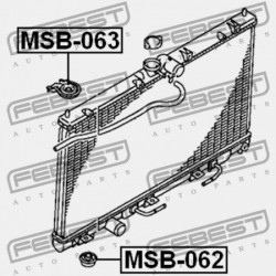A RADIÁTOR RÖGZÍTŐHÜVELYE KIVONT MR464628