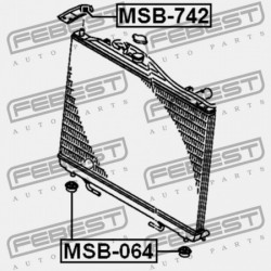 RADIÁTOR RÖGZÍTŐ HÜVELY MITSUBISHI CHALLENGER K90 1996.05-2001.08 JPN MR126800