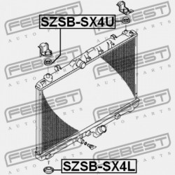HŰTŐTARTÓ PERSELY SUZUKI SX4 RW415/RW416/RW419/RW420 2006-2013 17878-75F00