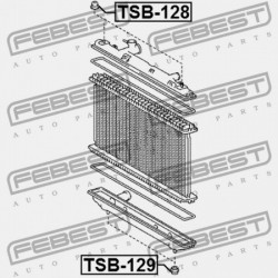 RADIÁTOR RÖGZÍTŐ HÜVELY TOYOTA CAMRY (JPP) ACV40,ASV40,GSV40 2006.01-2011.08 US 16523-20020