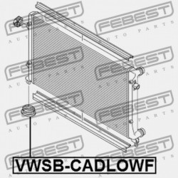 RADIÁTORTARTÓ HÜVELY AUDI A3/S3/SPORTB./LIM./QU 2004-2013 RDW 1K0121367F