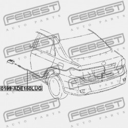 CSOMAGTARTÓ KÁBEL TOYOTA COROLLA (S.AFRIKA) ADE150,NDE150,NRE150,ZRE15,ZZE150 64607-12811