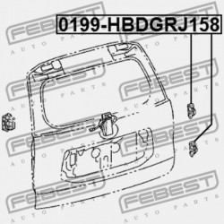 CSOMAGTÉR AJTÓ ZSANÉR TOYOTA LAND CRUISER PRADO GRJ12,KDJ12,RZJ12,TRJ12,VZJ12 2002 68801-60051